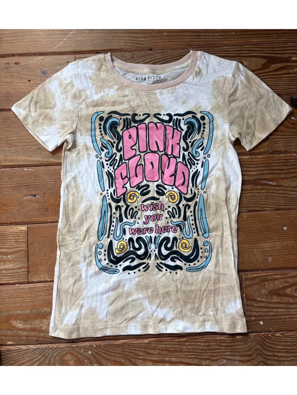 Pink Floyd Wish You Were Here Tie Dye Graphic T-Shirt Women’s XS NWT